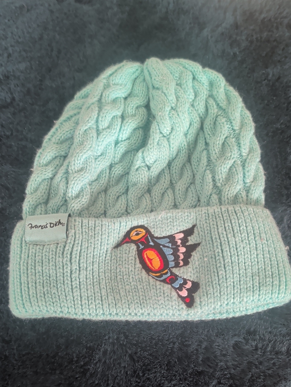 Francis Dick-Hummingbird Cable Knit Beanie